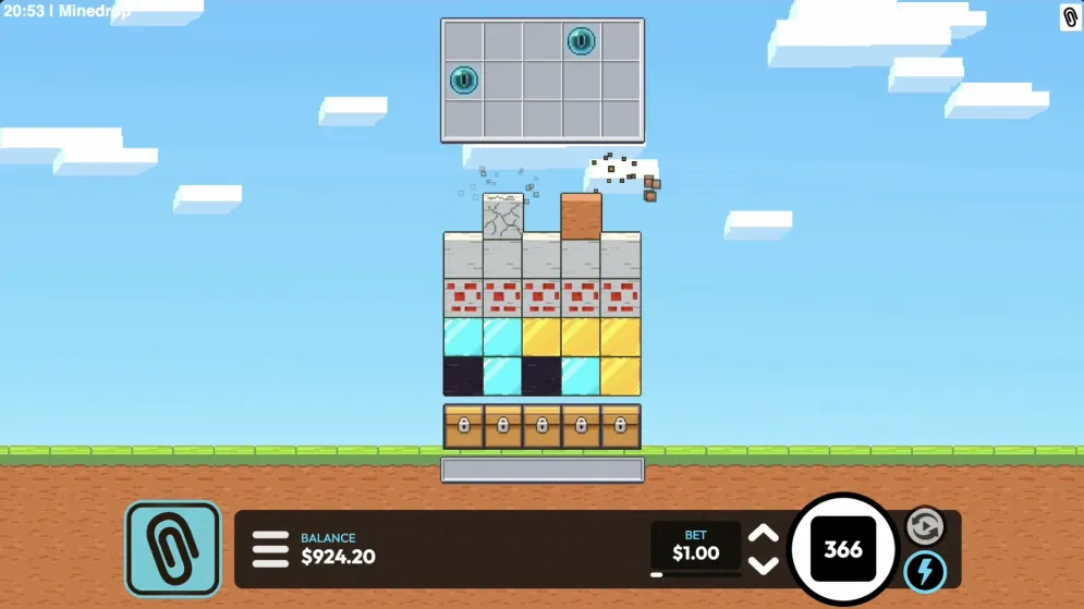 MineDrop gameplay